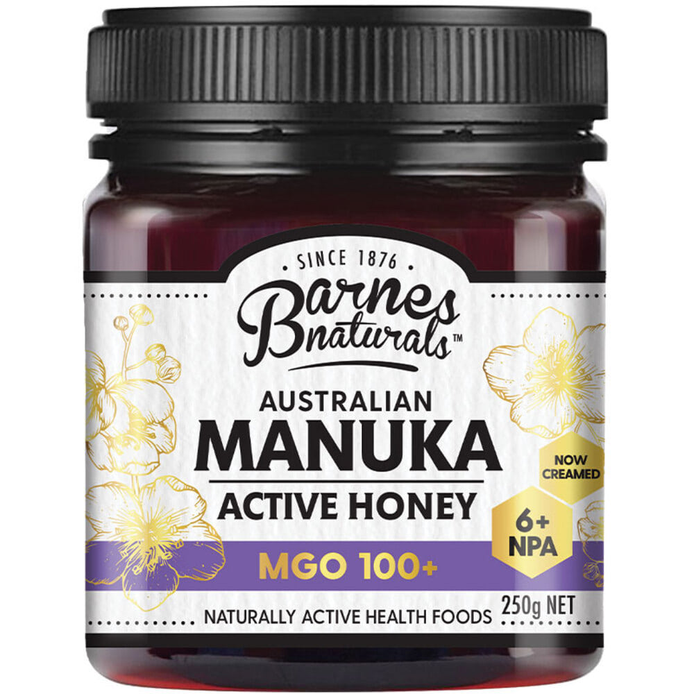 반스 내츄럴 오스트레일리안 마누카 허니 250g MGO 100+, Barnes Naturals Australian Manuka Honey 250g MGO 100+