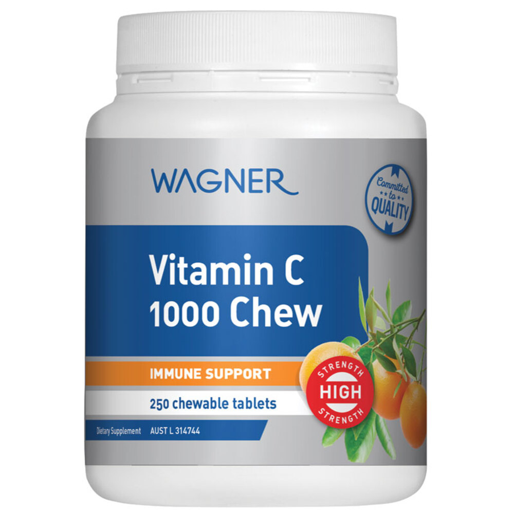 와그너 비타민 C 1000 츄어블 250타블렛 Wagner Vitamin C 1000 Chewable 250 Tablets