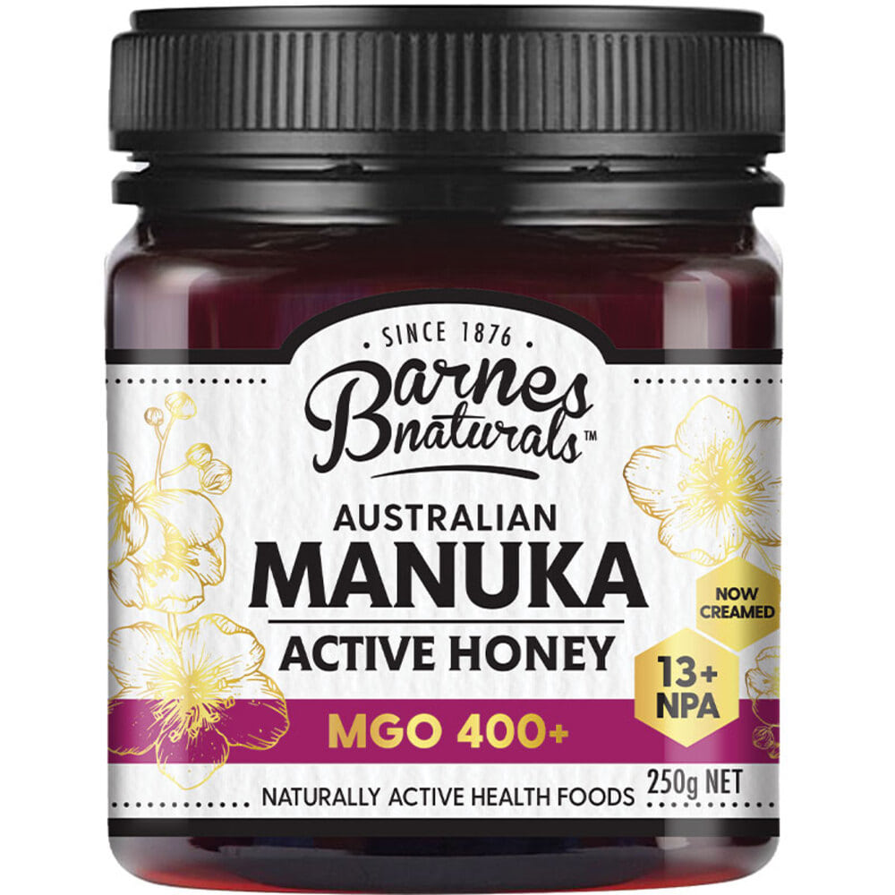 반스 내츄럴 오스트레일리안 마누카 허니 250g MGO 400+, Barnes Naturals Australian Manuka Honey 250g MGO 400+