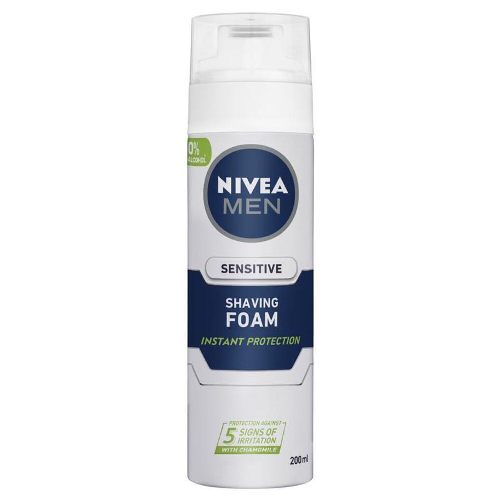 니베아 포 맨 센시티브 쉐이브 폼 200ML, Nivea for Men Sensitive Shave Foam 200ml