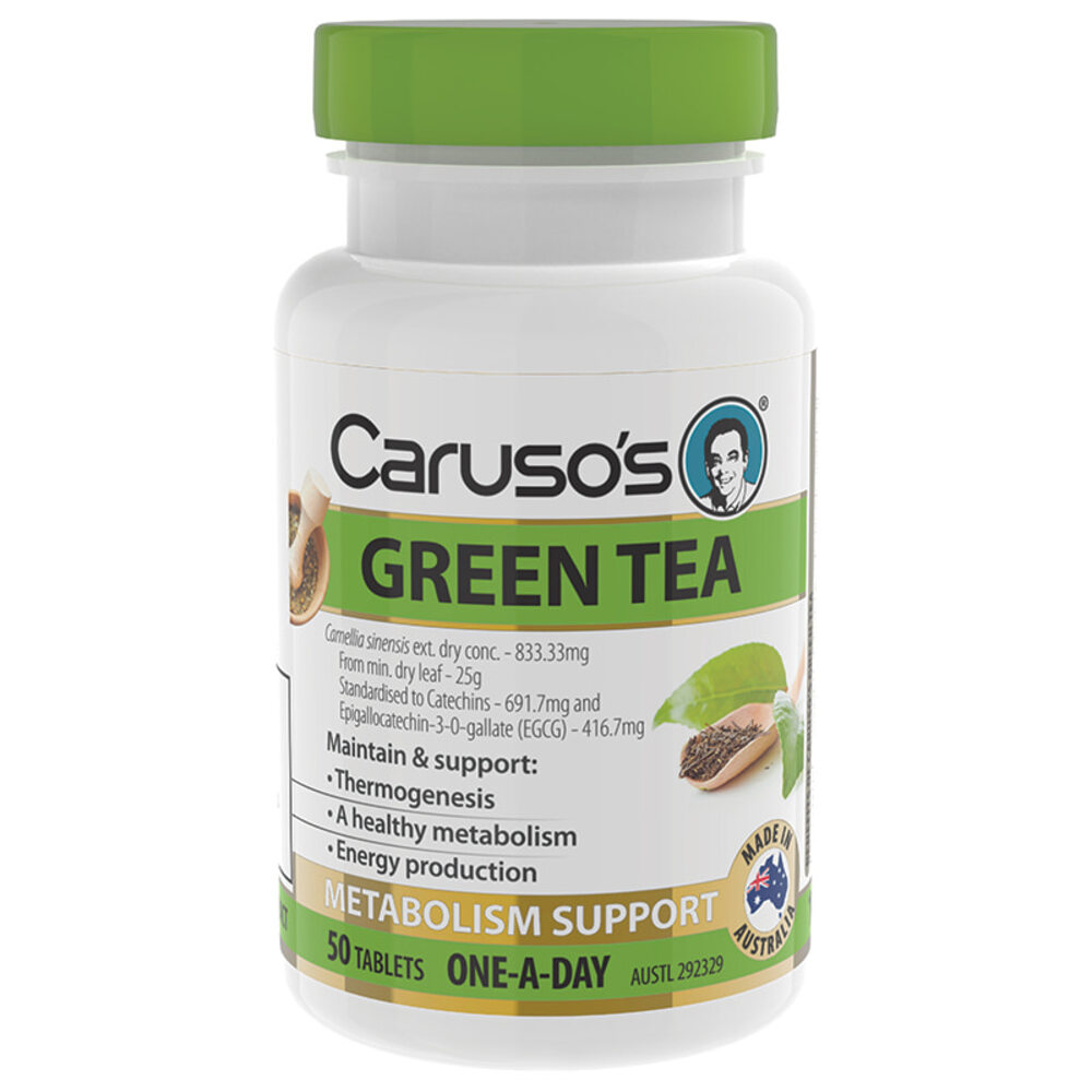 카루소스 내츄럴 헬스 원 어 데이 그린 티 50타블렛 Carusos Natural Health One a Day Green Tea 50 Tablets