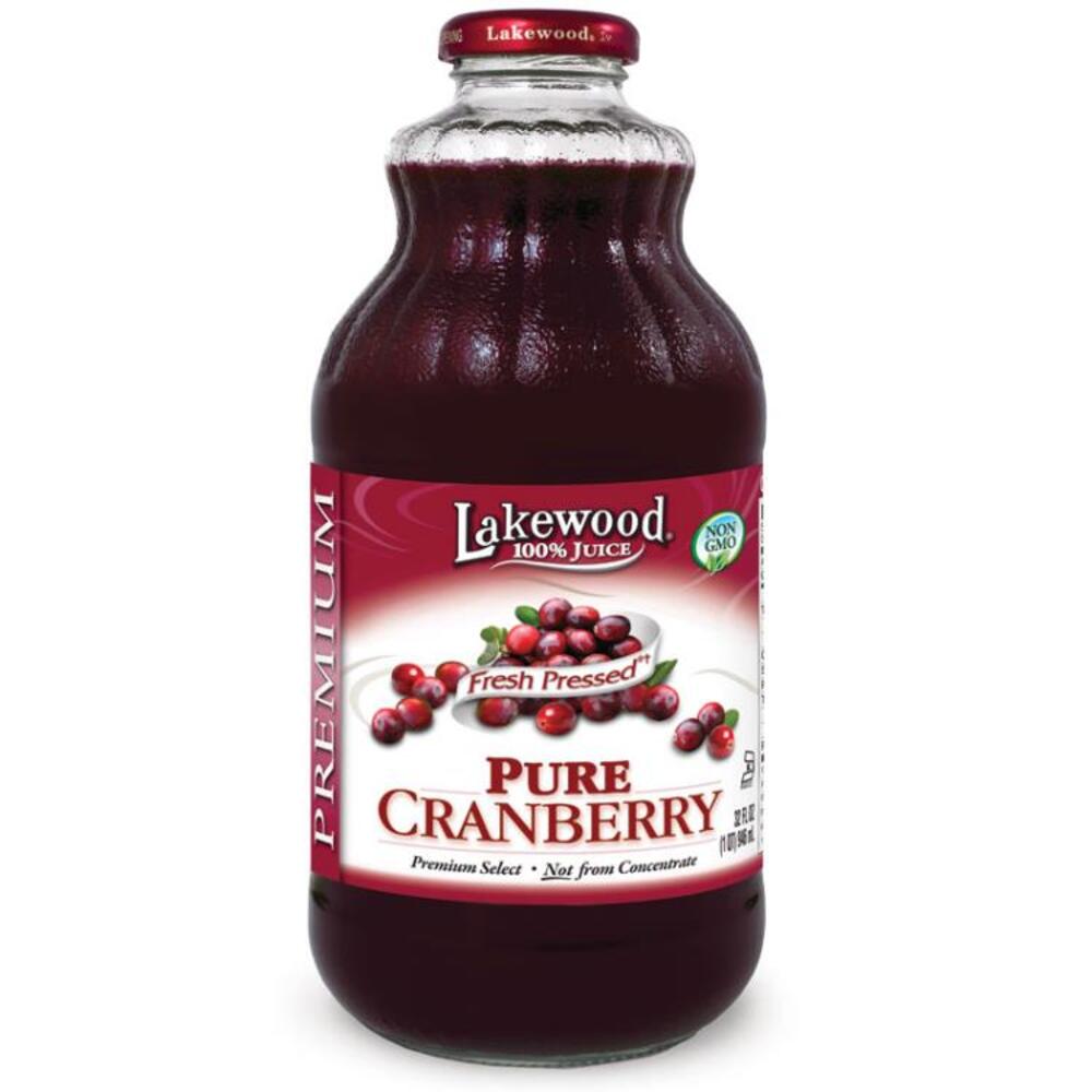 레이크우드 크랜베리 쥬스 퓨어 GF 946mL Lakewood Cranberry Juice Pure GF 946mL