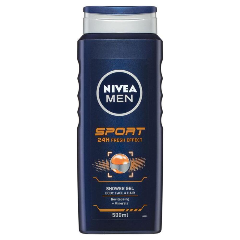 니베아 포 맨 스포츠 샤워 젤 500ml, Nivea For Men Sport Shower Gel 500ml