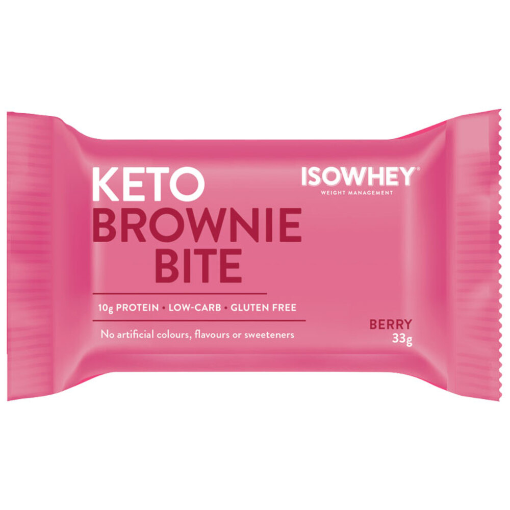 아이소웨이 키토 브라우니 바이트 베리 33g 싱글 IsoWhey Keto Brownie Bite Berry 33g Single
