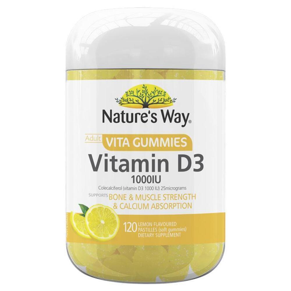 네이쳐스웨이 성인 비타구미 비타민D 120정, Natures Way Vita Gummies for Adults Vitamin D 120 Pastilles