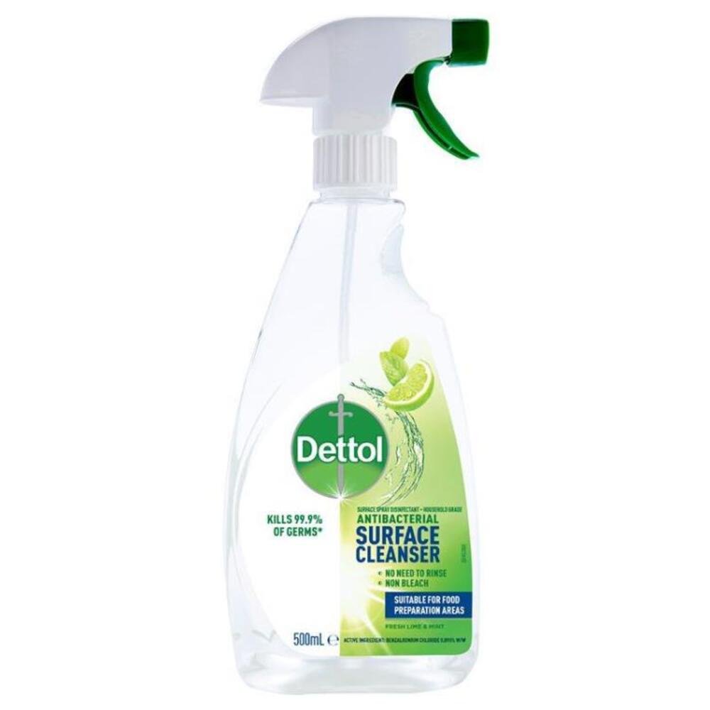Dettol Surface Cleanser Antibacterial Lime &amp; Mint Trigger 500ml