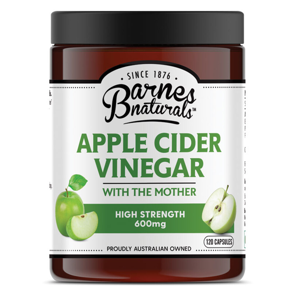 바네스 네츄럴 애플 사이더 비네가 윗 더 마더 600mg 120정 Barnes Naturals Apple Cider Vinegar with The Mother 600mg 120 Capsules