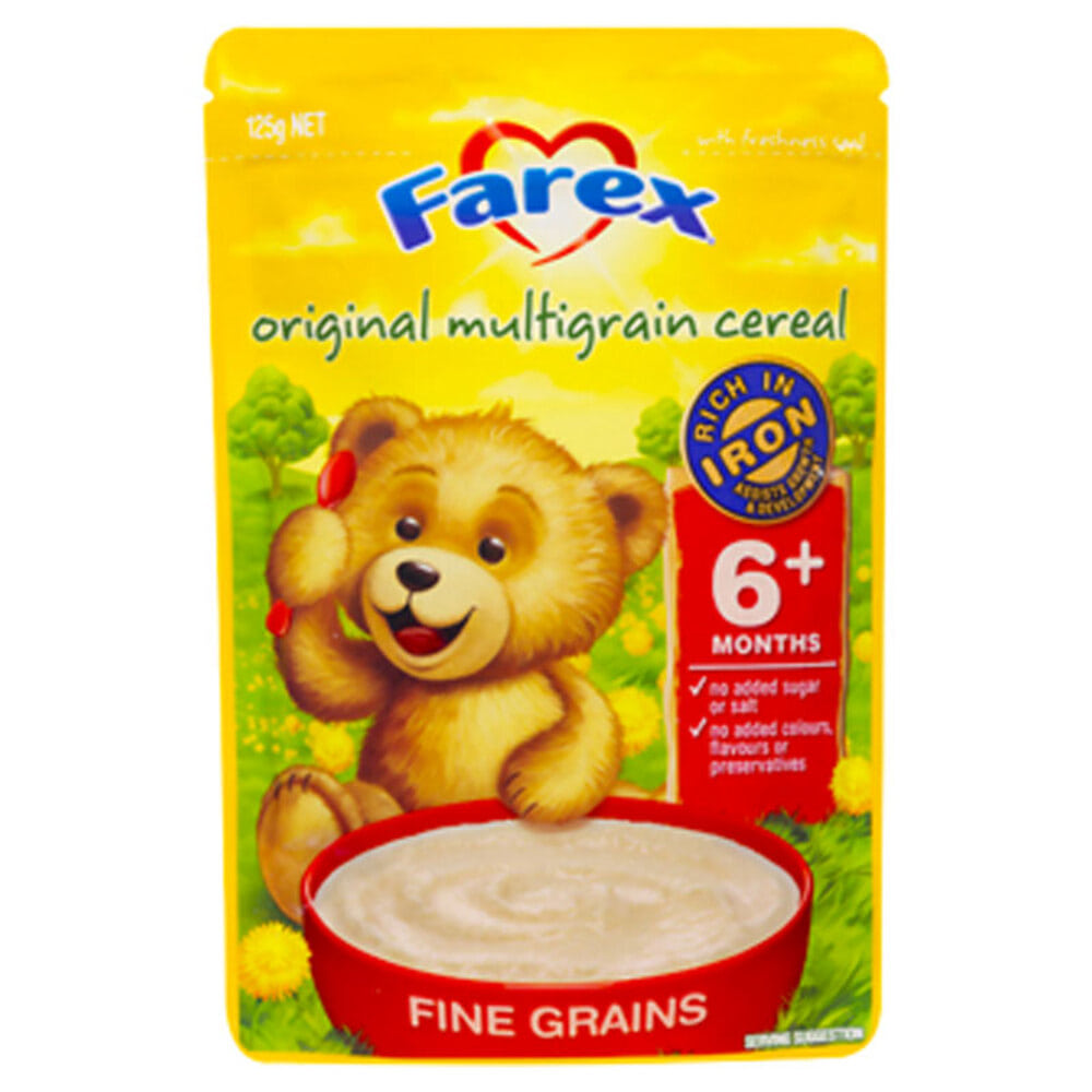 파렉스 오리지널 잡곡 시리얼 125G, Farex Original Multigrain Cereal 125g