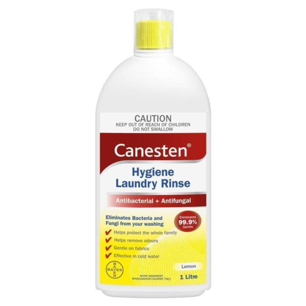 Canesten Antibacterial and Antifungal Hygiene Laundry Rinse Lemon 1Litre
