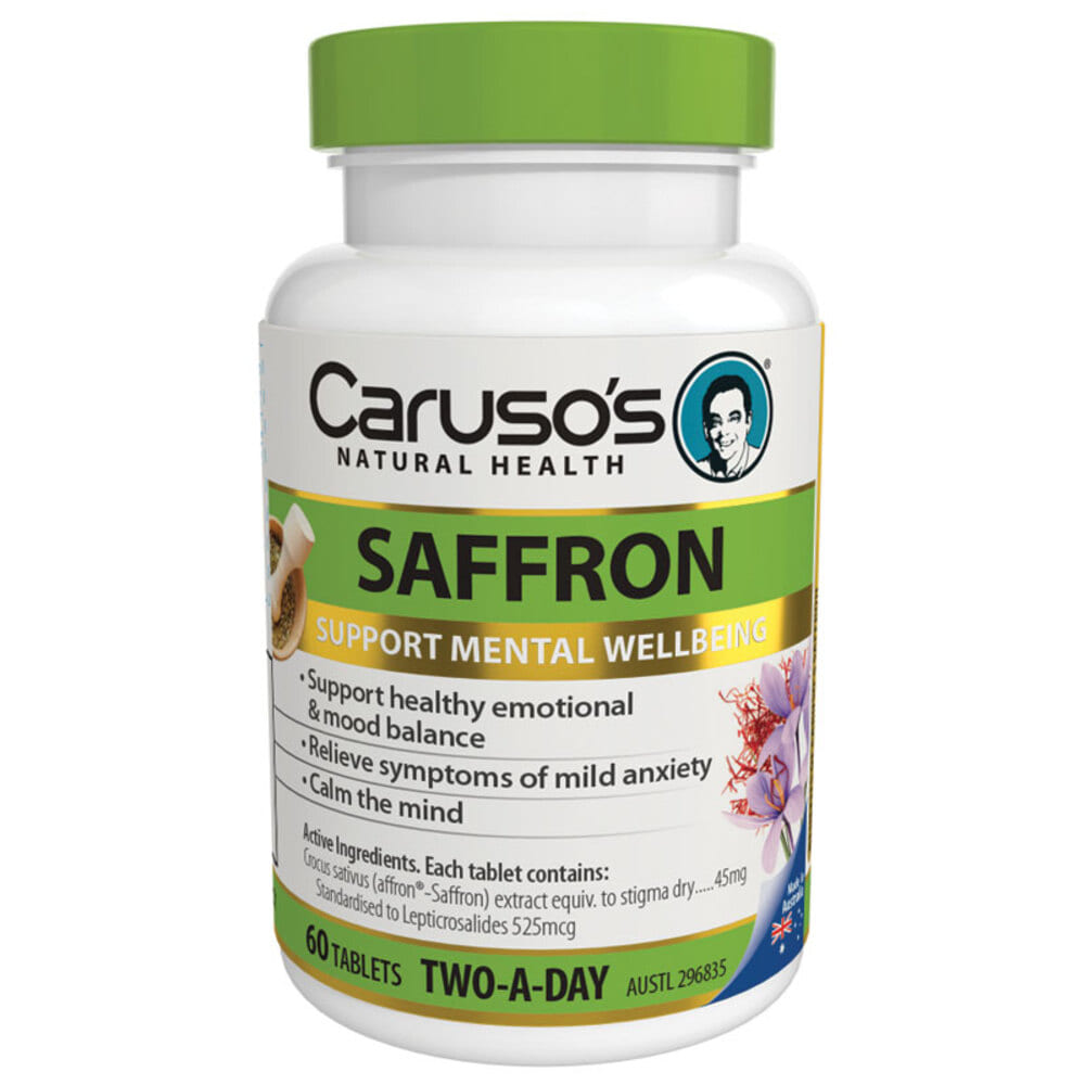 카루소스 내츄럴 헬스 사프론 60타블렛 Carusos Natural Health Saffron 60 Tablets