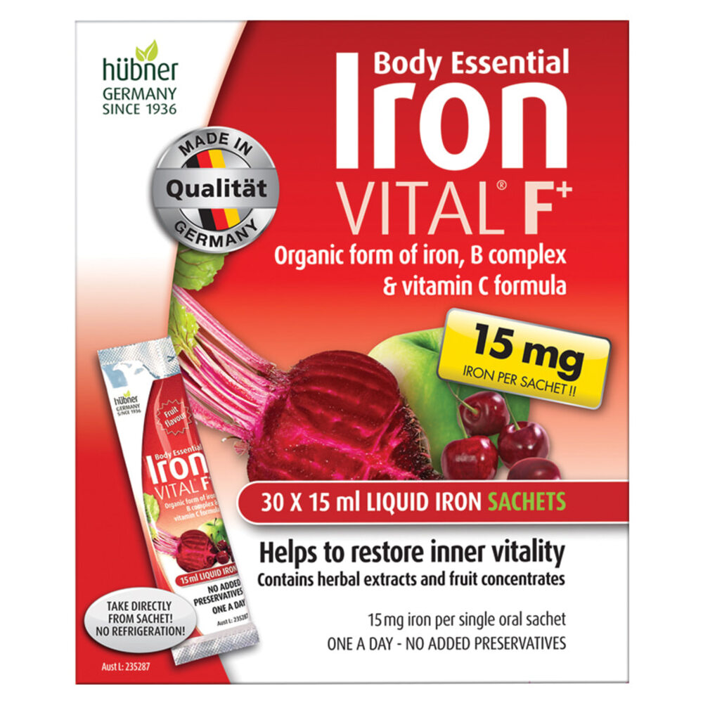 바디에센셜 아이언 바이탈 F+ 리퀴드 개 Body Essential Iron Vital F+ Liquid Sachets