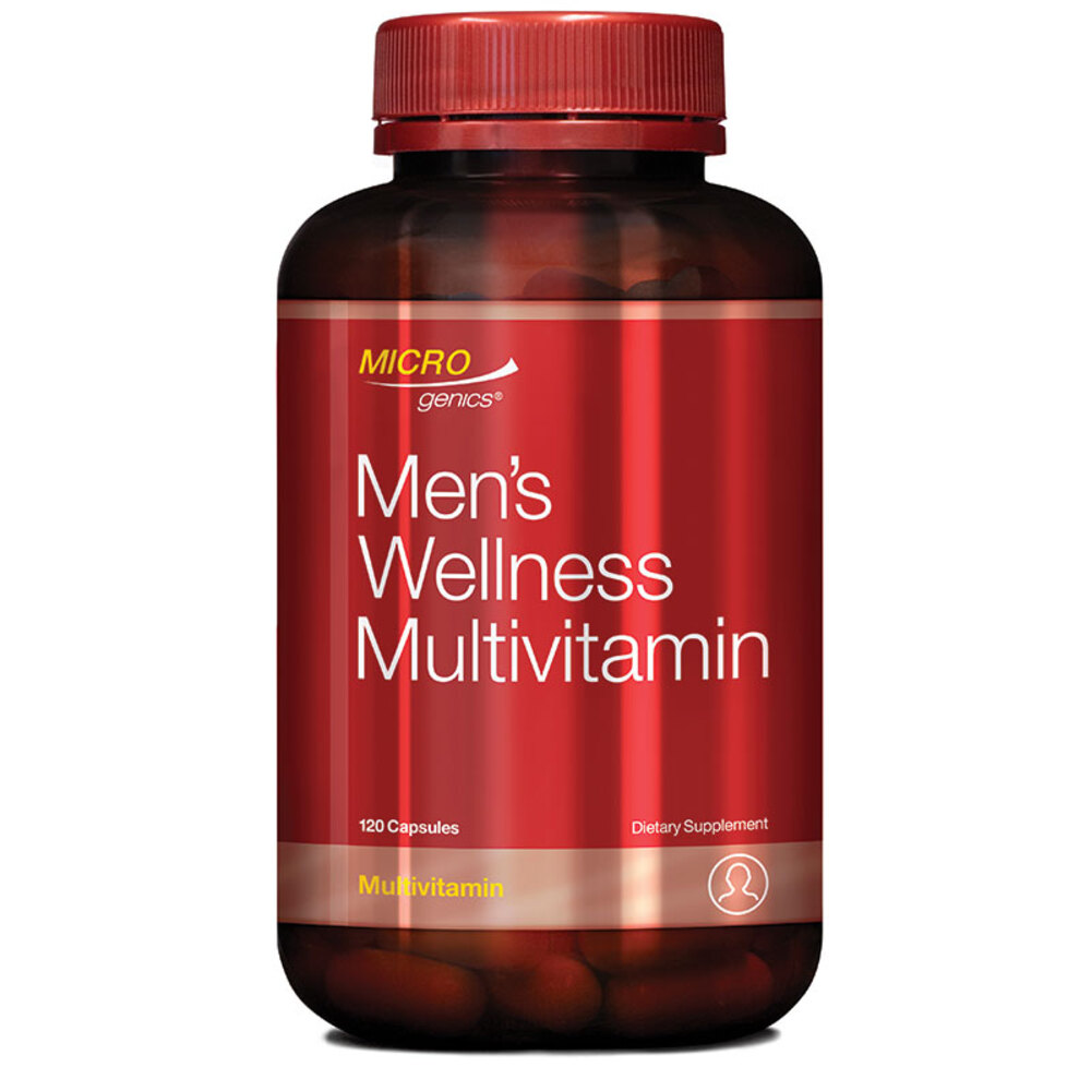 마이크로제닉 맨 웰네스 멀티비타민 120 캡슐, Microgenics Mens Wellness Multivitamin 120 Capsules