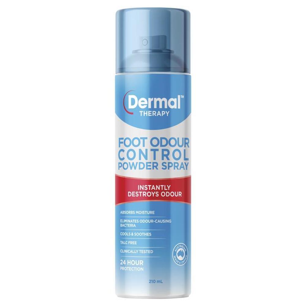 더멀 테라피 풋 오도 컨트롤 파우더 스프레이 210mL, Dermal Therapy Foot Odour Control Powder Spray 210mL