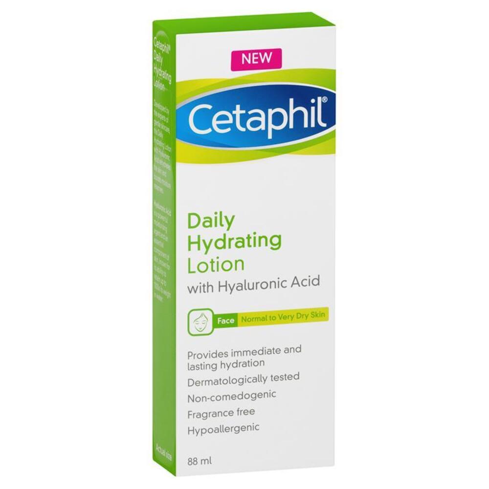 세타필 데일리 하이드레이팅 로션 위드 히알루로닉 애시드 88ml, Cetaphil Daily Hydrating Lotion with Hyaluronic Acid 88ml