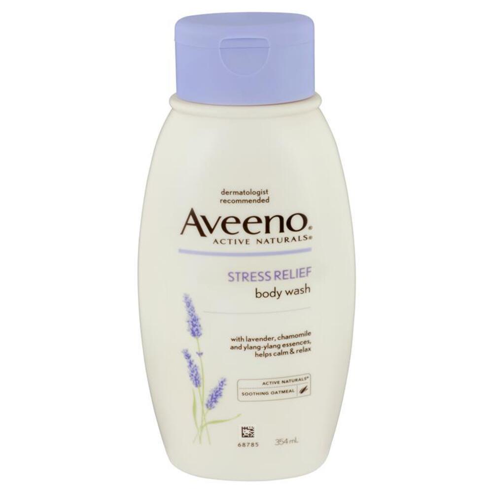 아비노 액티브 내츄럴 스트레스 릴리프 바디 워시 라벤더, 캐모마일 앤 일랭-일랭 에센스 354mL, Aveeno Active Naturals Stress Relief Body Wash Lavender, Chamomile and Ylang-Ylang Essences 354mL