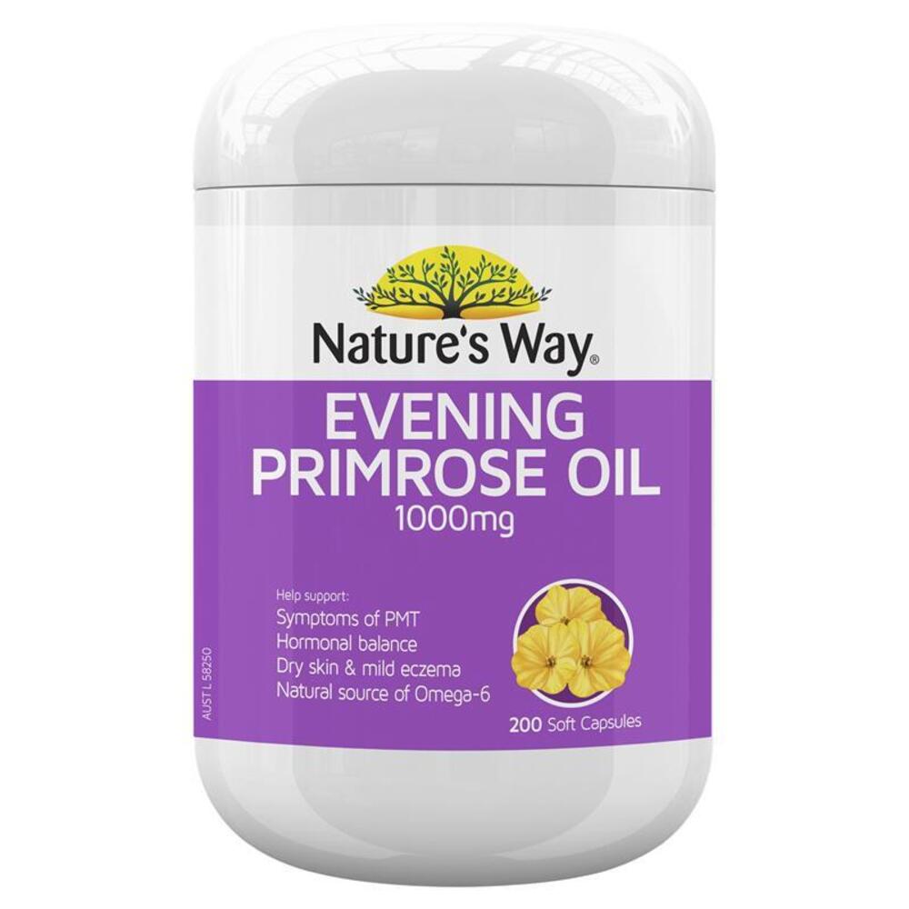 네이쳐스웨이 달맞이꽃종자유 200정 Natures Way Evening Primrose Oil 200 Soft Capsules