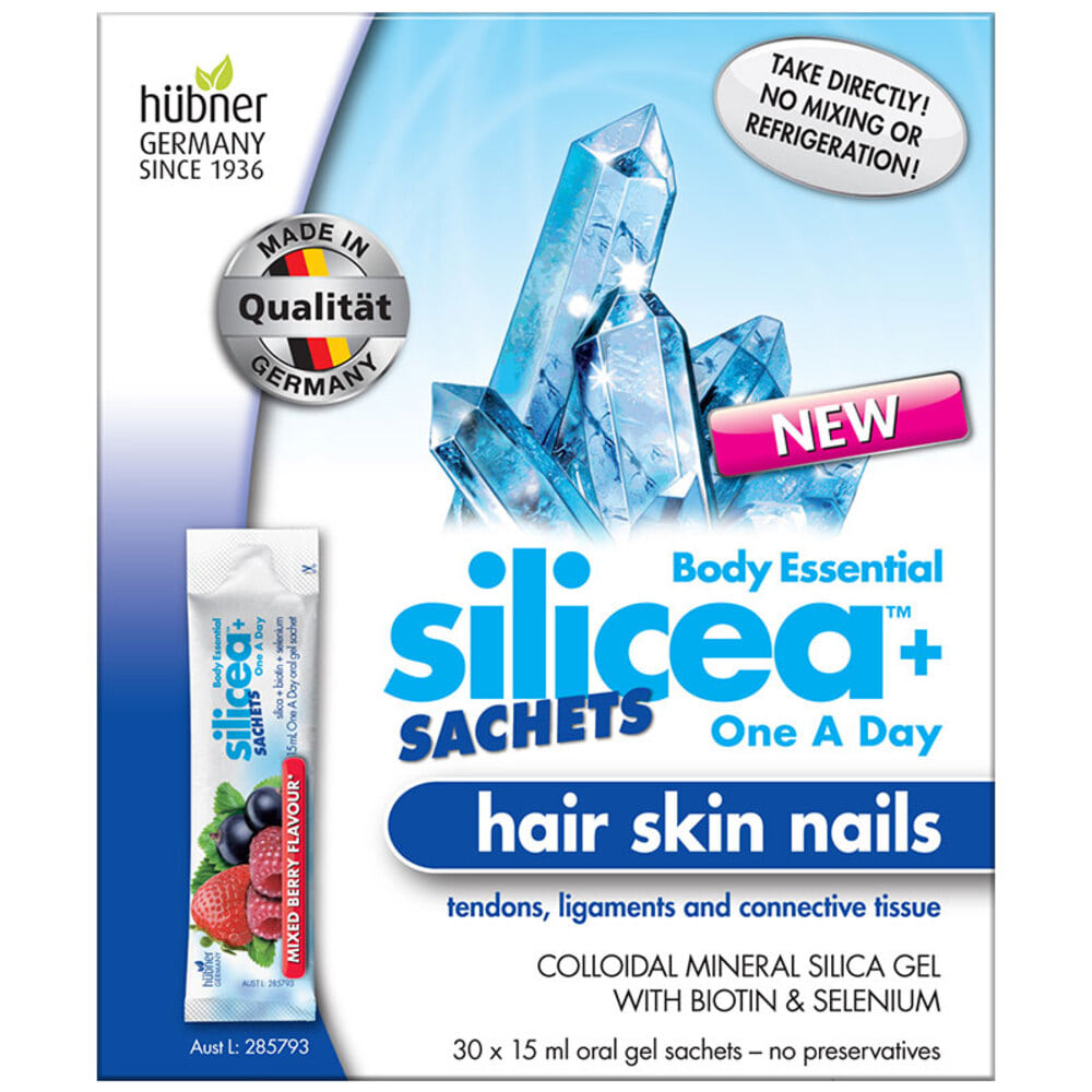 실리시아+ 원 어 데이 헤어 스킨 네일 30 x 15ml 오랄 젤 개 Silicea+ One A Day Hair Skin Nails 30 x 15ml Oral Gel Sachets