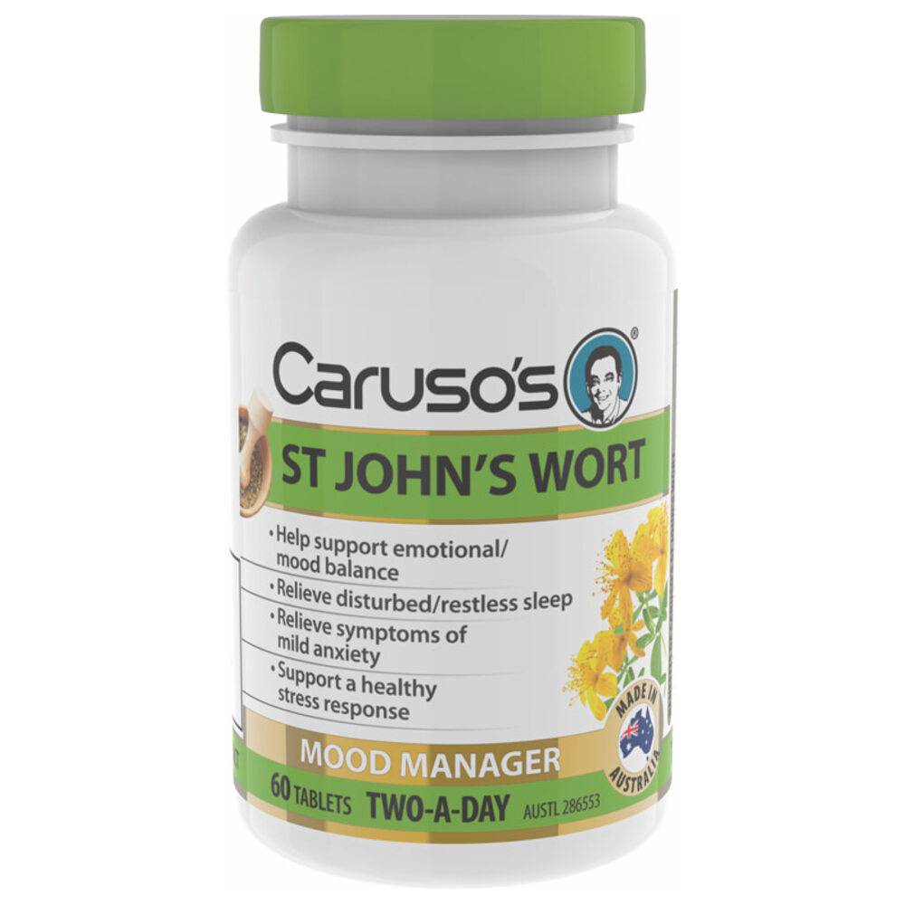 카루소스 내츄럴 헬스 세인트 존스 워트 60타블렛 Carusos Natural Health St Johns Wort 60 Tablets