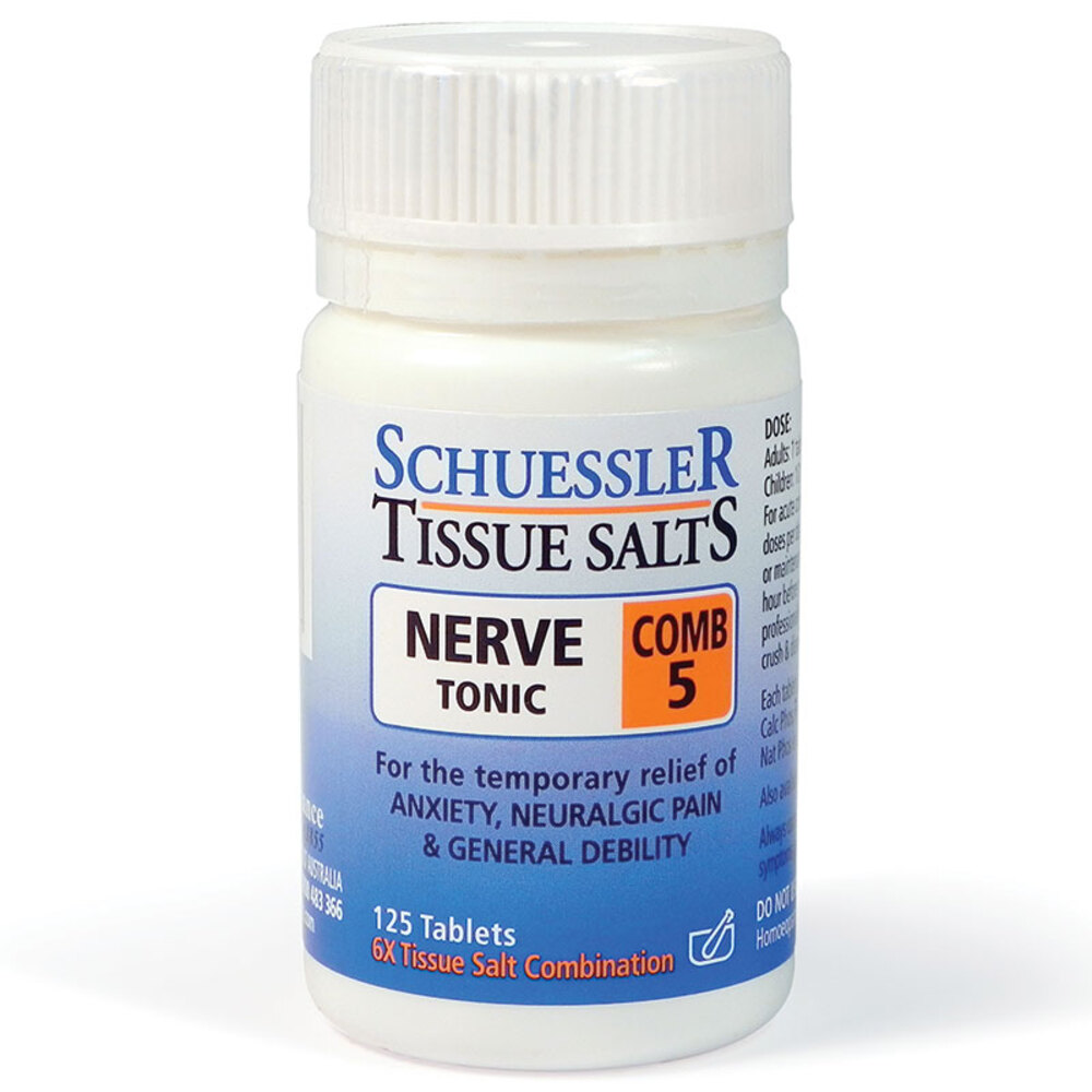 마틴앤플레젠스 티슈 솔트 콤 5 신경 토닉 125타블렛 Martin and Pleasance Tissue Salts Comb 5 Nerve Tonic 125 Tablets