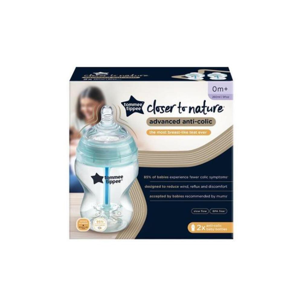 Tommee Tippee Closer to Nature Advanced Anti-Colic Bottle 260ml 2 Pack