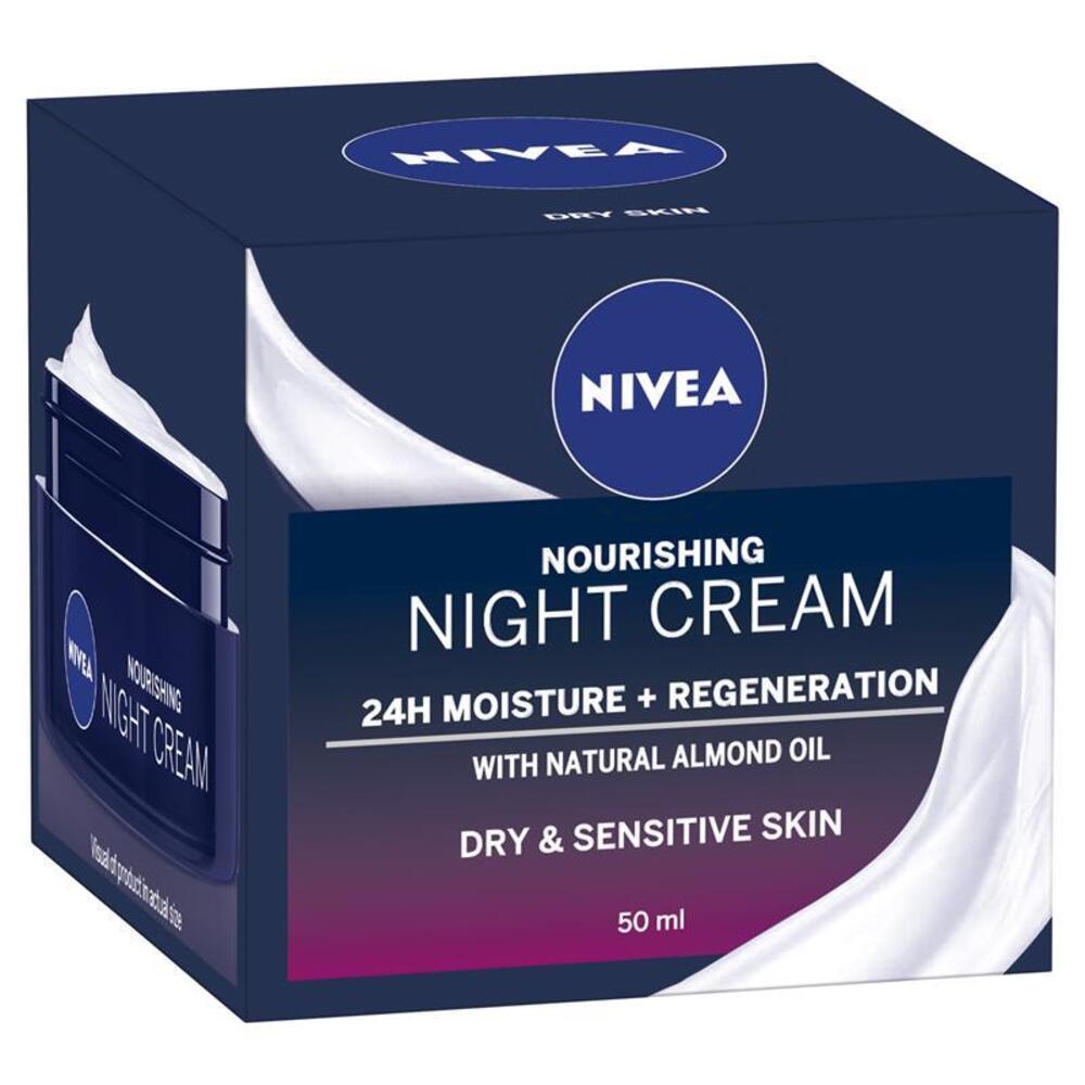 니베아 비지쥐 데일리 에센셜 리치 리제네레이팅 나이트 크림 50ml, Nivea Visage Daily Essentials Rich Regenerating Night Cream 50ml