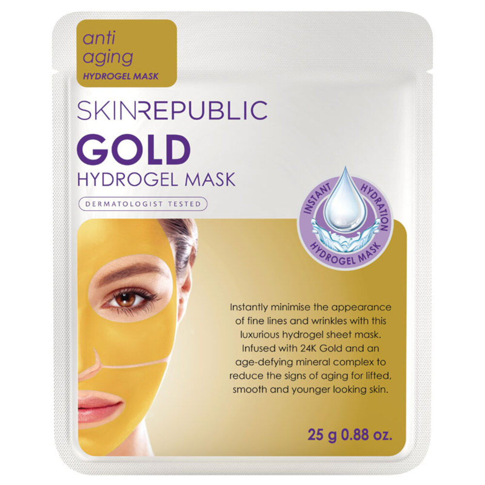 스킨리퍼블릭 골드 하이드로겔 마스크, Skin Republic Gold Hydrogel Mask