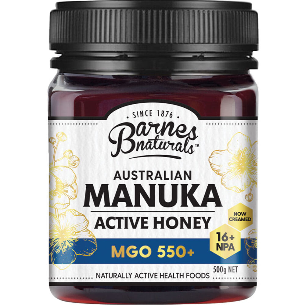 Barnes Naturals Australian Manuka Honey 500g MGO 550+