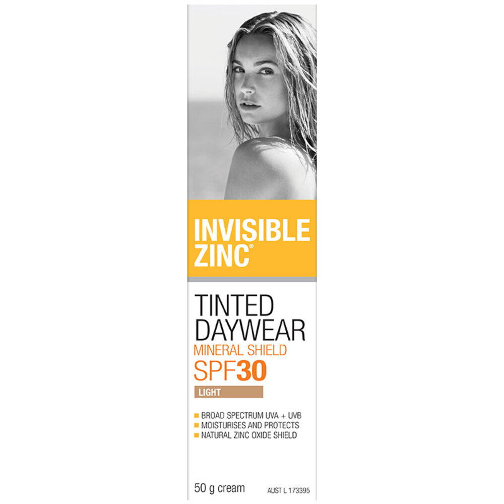 인비저블 아연 틴트 데이웨어 라이트 SPF 30+ 50g, Invisible Zinc Tinted Daywear Light SPF 30+ 50g