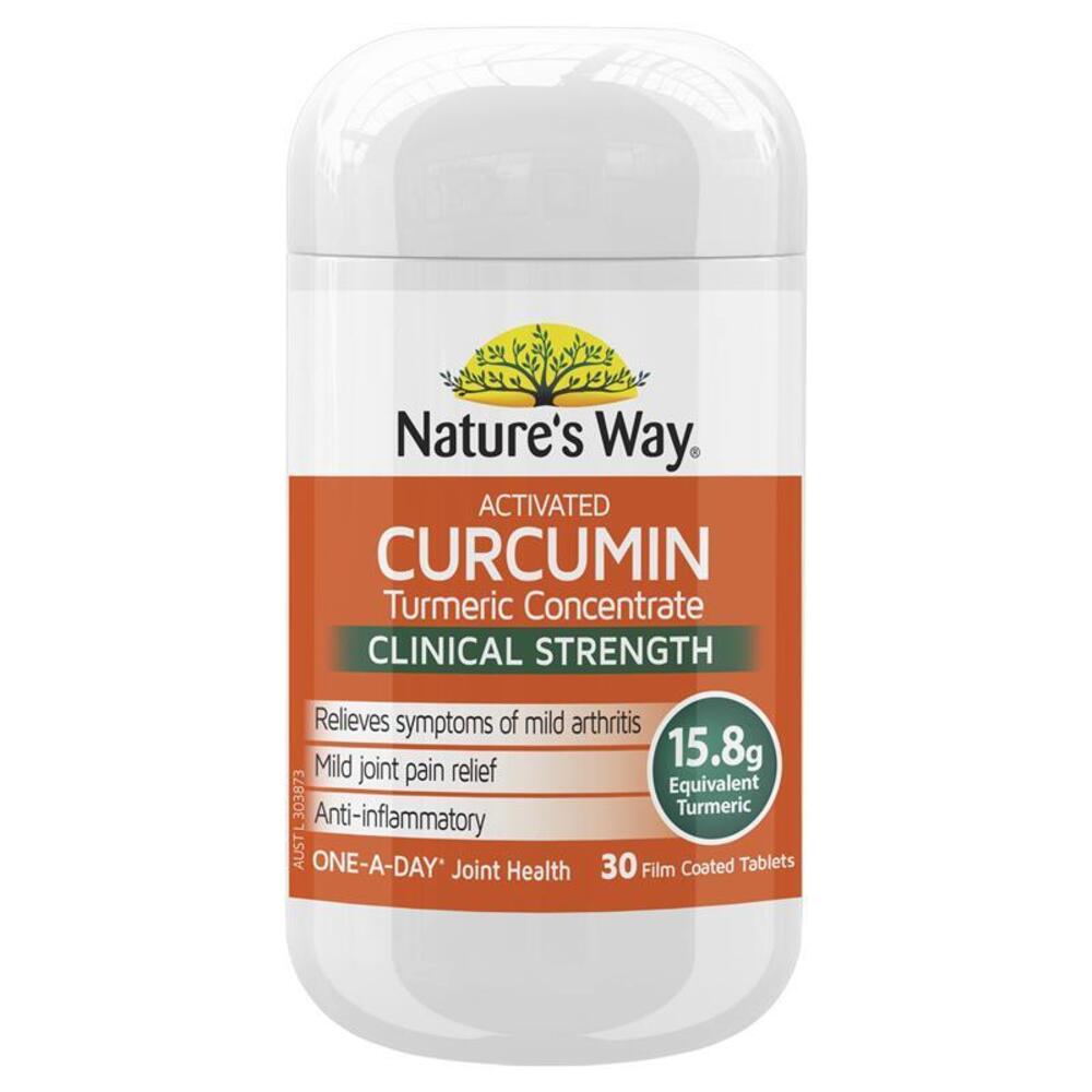 네이쳐스웨이 액티베이티드 커큐민 클리니컬 스트렝쓰 30 타블렛 Natures Way Activated Curcumin Clinical Strength 30 Tablets