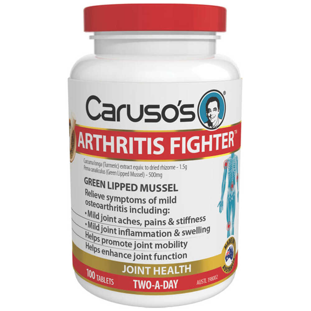 카루소스 내츄럴 헬스 아쓰리틱 파이터 100타블렛 Carusos Natural Health Arthritis Fighter 100 Tablets