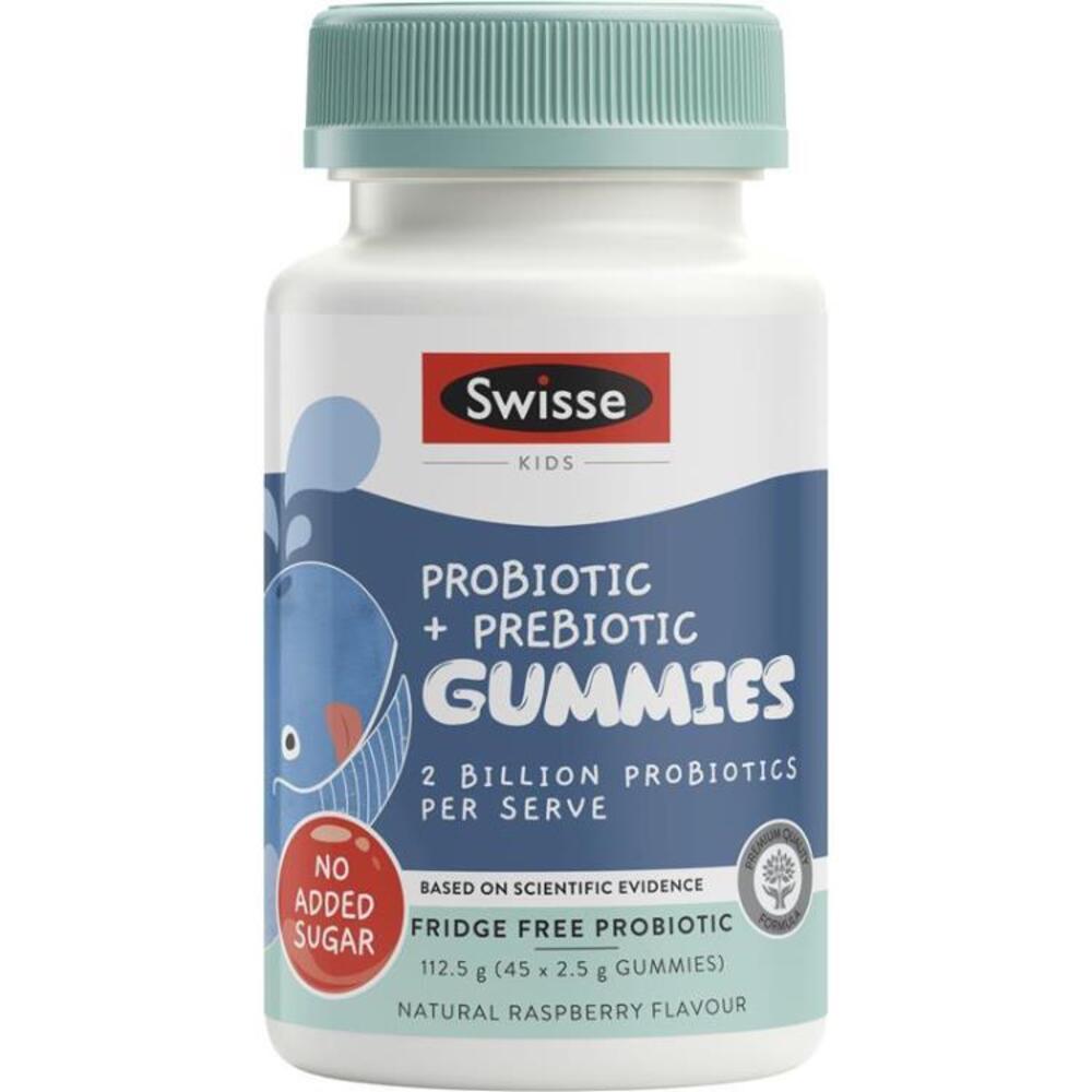 스위스 키즈 프로바이오틱 &amp; 프리바이오틱 45구미 Swisse Kids Probiotic &amp; Prebiotic Gummies 45 Pack