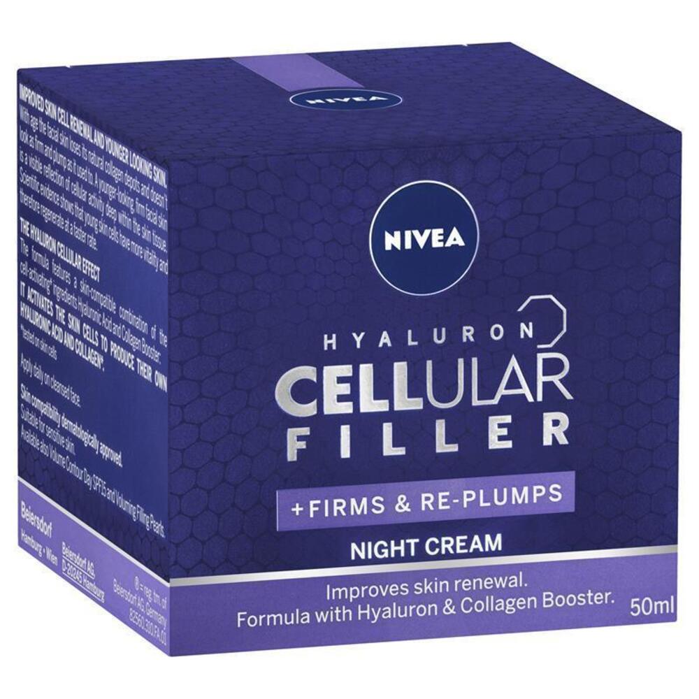 니베아 셀룰러 필러 나이트 크림 50ml, Nivea Cellular Filler Night Cream 50ml