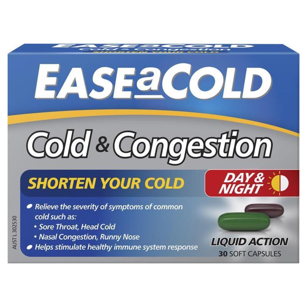 이즈어콜드 콜드 and 컨제스쳔 데이 and 나이트 30정 Ease a Cold Cold and Congestion Day and Night 30 Capsules