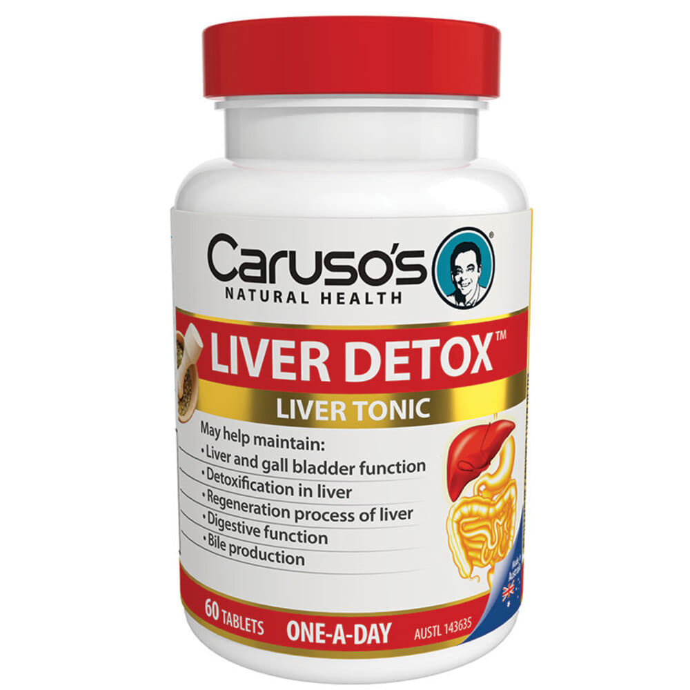 카루소스 내츄럴 헬스 리버 클리어 디톡스 60타블렛 Carusos Natural Health Liver Clear Detox 60 Tablets