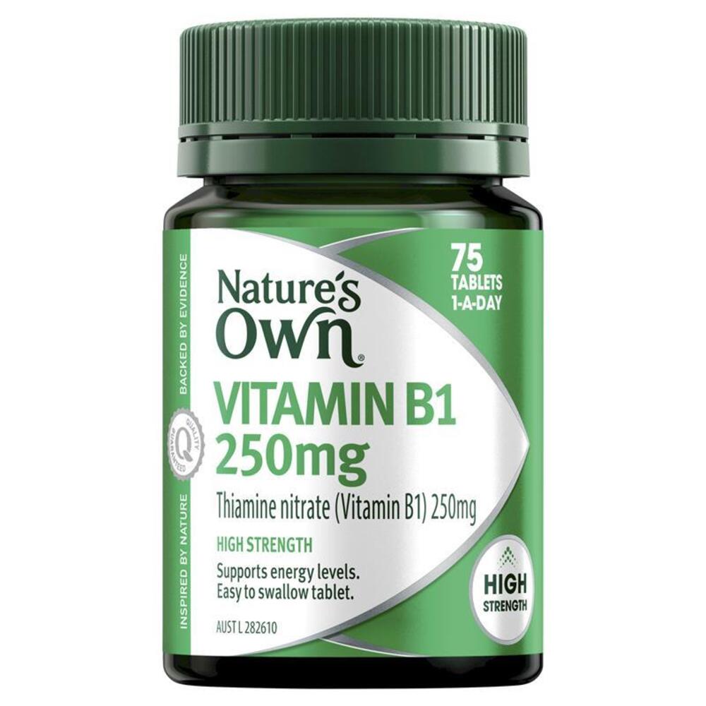 네이쳐스온 하이 스트렝쓰 비타민B1 250mg 75타블렛 Natures Own High Strength Vitamin B1 250mg 75 Tablets