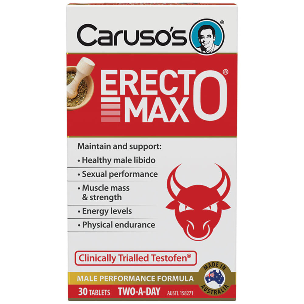 카루소스 내츄럴 헬스 이렉토 맥스 30타블렛 Carusos Natural Health Erecto MAX 30 Tablets