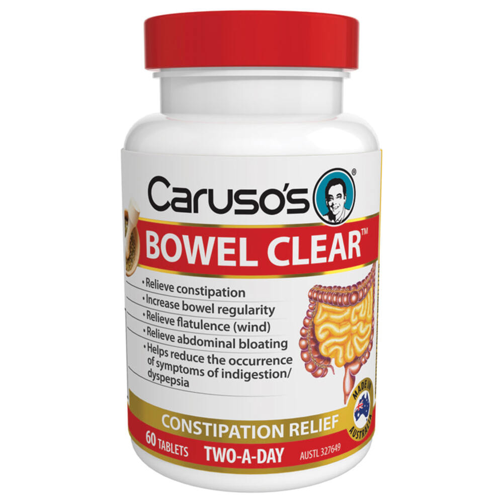카루소스 내츄럴 헬스 퀵 클렌즈 바울 클리어 60타블렛 Carusos Natural Health Quick Cleanse Bowel Clear 60 Tablets