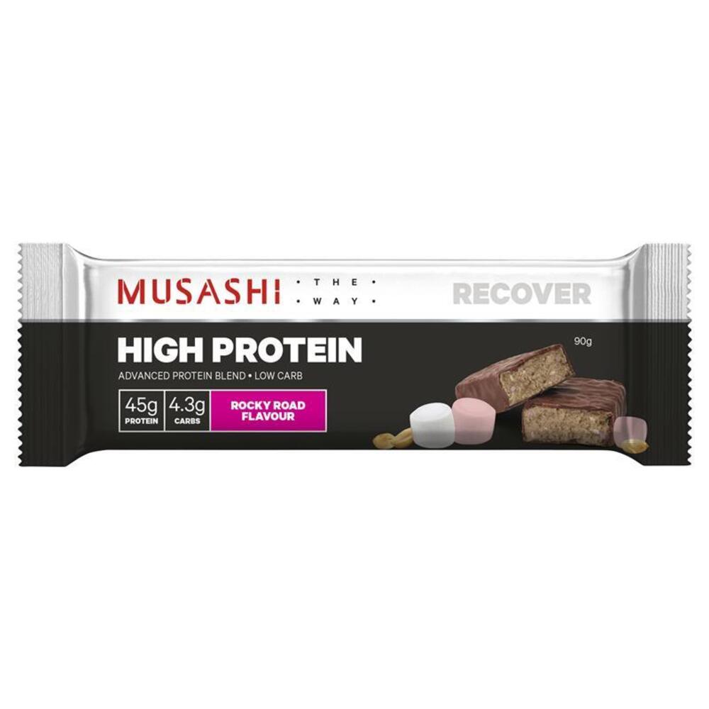 무사시 하이 프로틴 바 로키 로드 90g Musashi High Protein Bar Rocky Road 90g