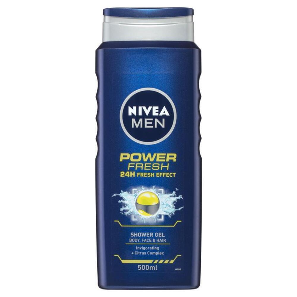 니베아 포 맨 파워 리프레쉬 샤워 젤 500ml, Nivea for Men Power Refresh Shower Gel 500ml