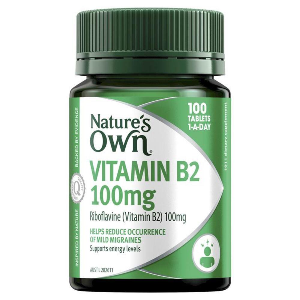 네이쳐스온 비타민 B2 100mg 100타블렛 Natures Own Vitamin B2 100mg 100 Tablets