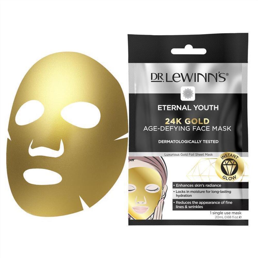 닥터루인스 이터널 유쓰 24k 골드 시트 마스크, Dr LeWinns Eternal Youth 24k Gold Sheet Mask