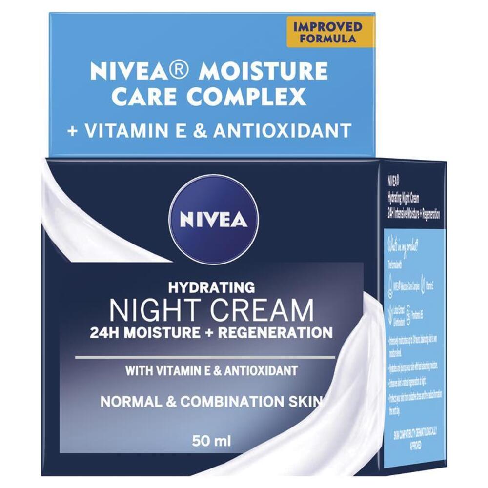 니베아 비지쥐 데일리 에센셜 리제네레이팅 나이트 크림 50ml, Nivea Visage Daily Essentials Regenerating Night Cream 50ml