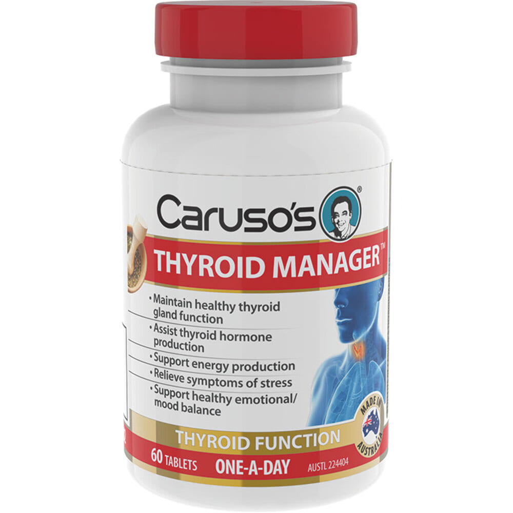 카루소스 내츄럴 헬스 갑상선 매니저 60타블렛 Carusos Natural Health Thyroid Manager 60 Tablets