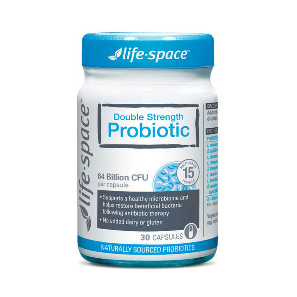 라이프스페이스 더블 스트렝쓰 프로바이오틱 30 정 Life Space Double Strength Probiotic 30 Capsules