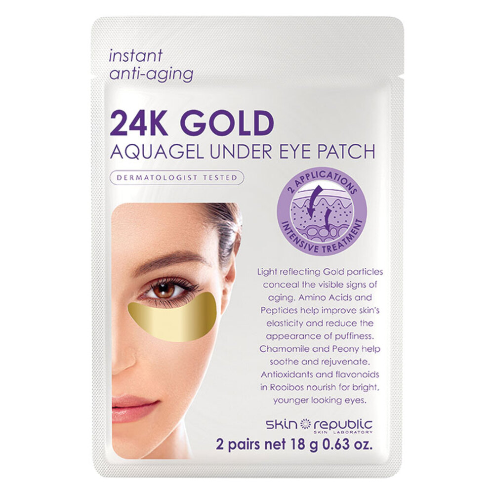 스킨리퍼블릭 24k 골드 언더 아이 패치, Skin Republic 24k Gold Under Eye Patches