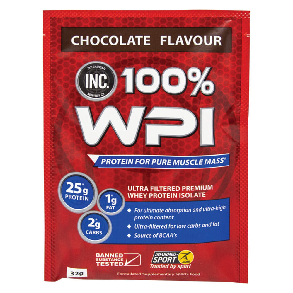 아이엔씨 1 WPI 초코렛 32g 싱글 서브 INC 100% WPI Chocolate 32g Single Serve Sachet