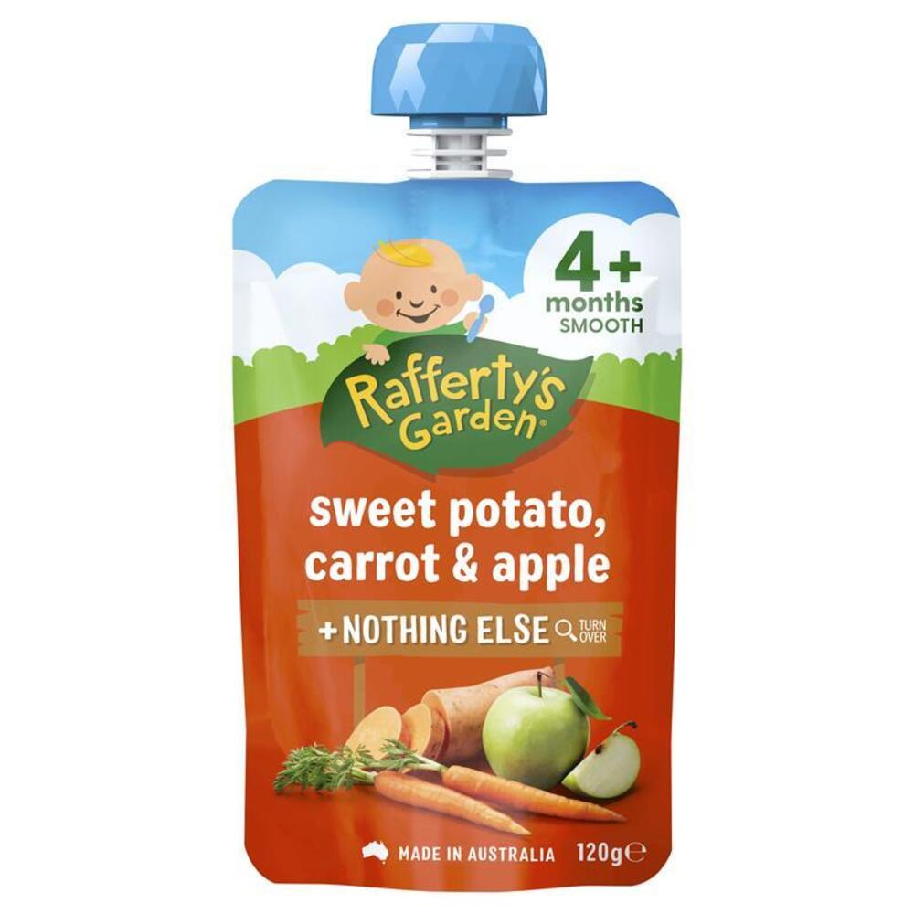 라퍼티스 가든개월 스윗 포테이토 당근 and 애플 120g, Raffertys Garden 4 Months Sweet Potato Carrot and Apple 120g