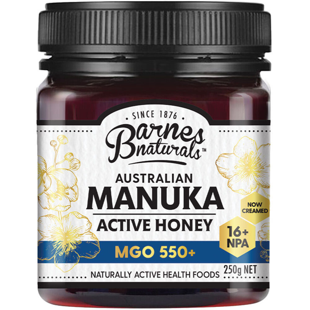 반스 내츄럴 오스트레일리안 마누카 허니 250g MGO 550+, Barnes Naturals Australian Manuka Honey 250g MGO 550+
