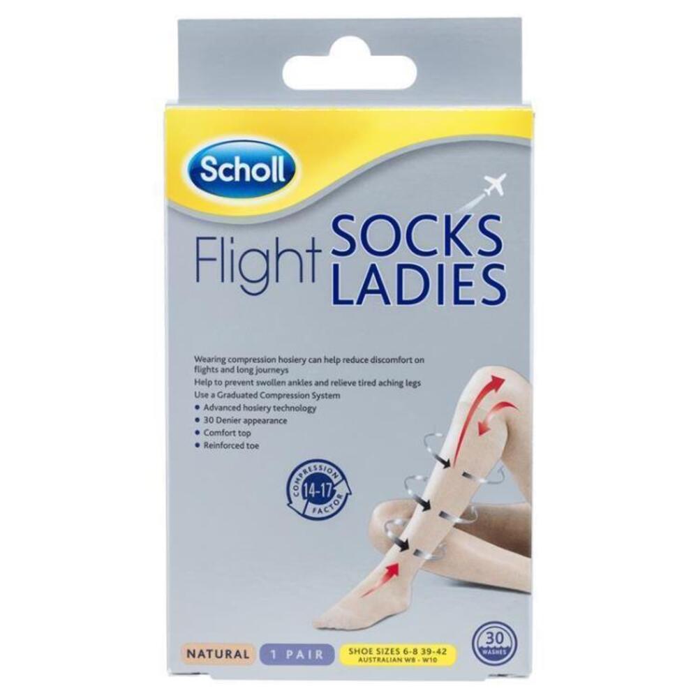 Scholl Flight Socks Ladies 8 10