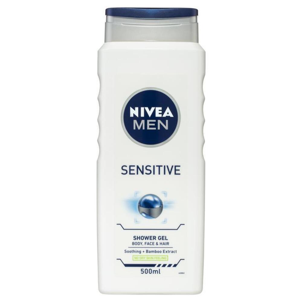 니베아 포 맨 센시티브 샤워 젤 500ml, Nivea For Men Sensitive Shower Gel 500ml